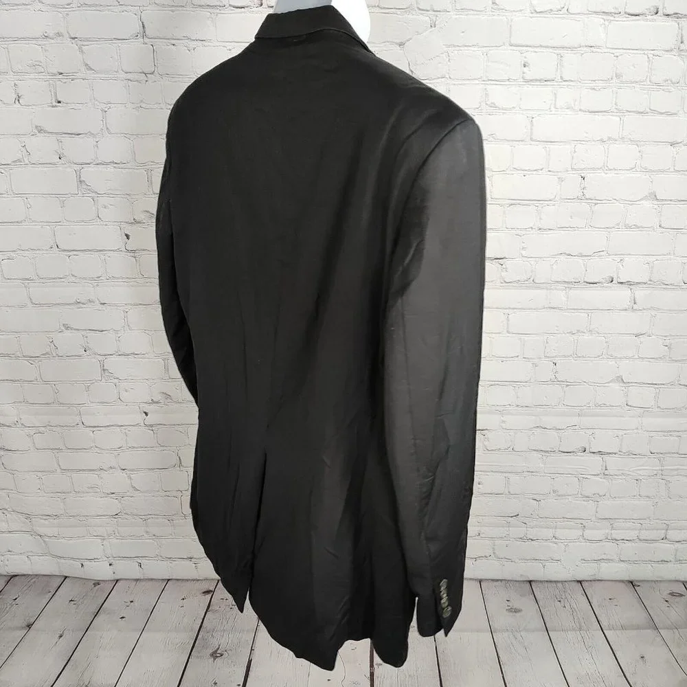 Ralph Lauren Woolmark Pure Wool Dark Navy Single Breasted Two Button Men's 48R